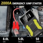 Car Jump Starter With Air Compressor Portable 12V Jump Starter Power Bank Battery Pack Lithium Battery Booster - Image 3