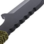 Sharp Blade Survivor Camping Tanto Knife with Fire Starter - Image 5